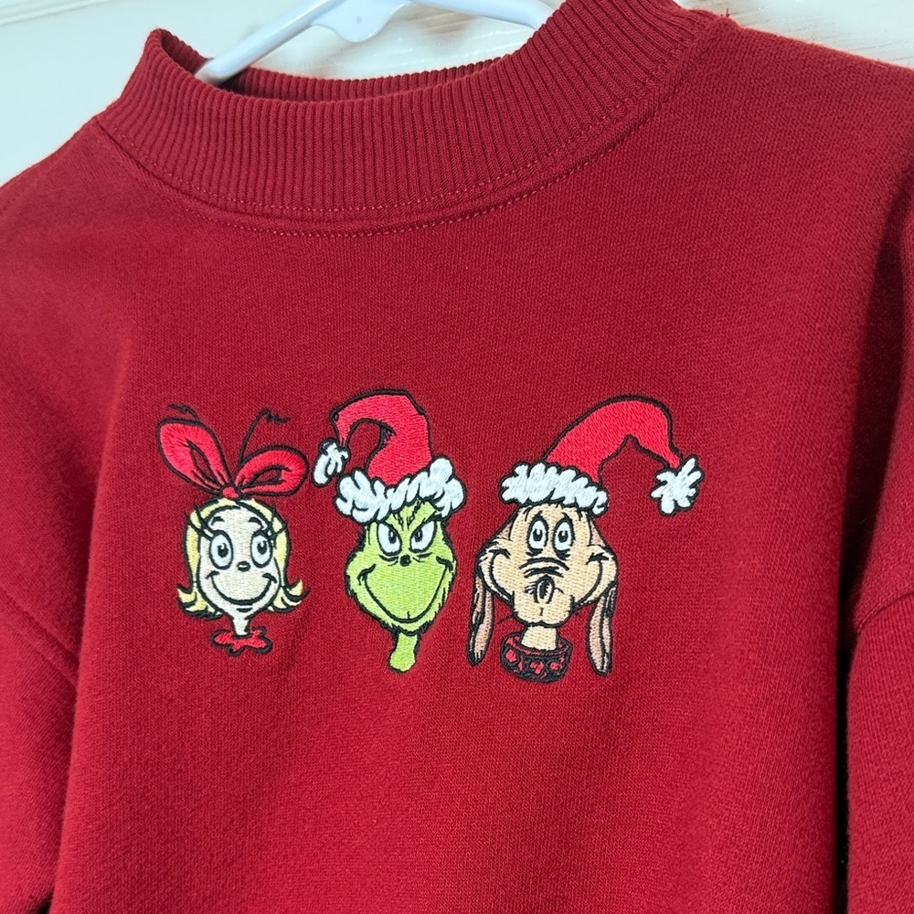 Abercrombie Kids Embroidered Grinch Crew Neck - Picture 7 of 12